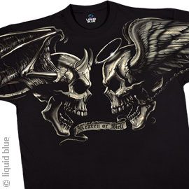 NEW BLUE Skull Pile T-shirt LONG SLEEVE Juicy J Three 6 Mafia Stay Fly S M  L XL
