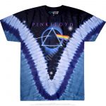 Pink Floyd Pyramid VDye Side of the Moon Tie Dye T Shirt