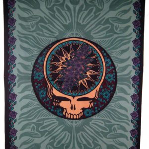 GRATEFUL DEAD-MULTI Steal Your Face-SYF TAPESTRY-52X80-Wallhanging LOOPS-Garcia 