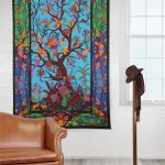 3D Tapestry Colorful Tree of Life  60 X 90 Free Glasses - Image 2