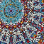 3D Glow in the Dark Tapestry Sunburst  60 X 90 Free Glasses - Image 2
