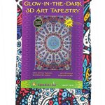 3D Glow in the Dark Tapestry Sunburst  60 X 90 Free Glasses - Image 3