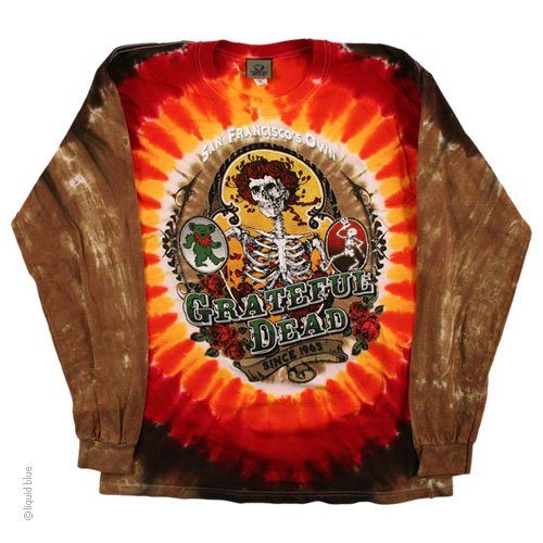 Grateful Dead Bear Jamboree Tie-Dye Long Sleeve Shirt