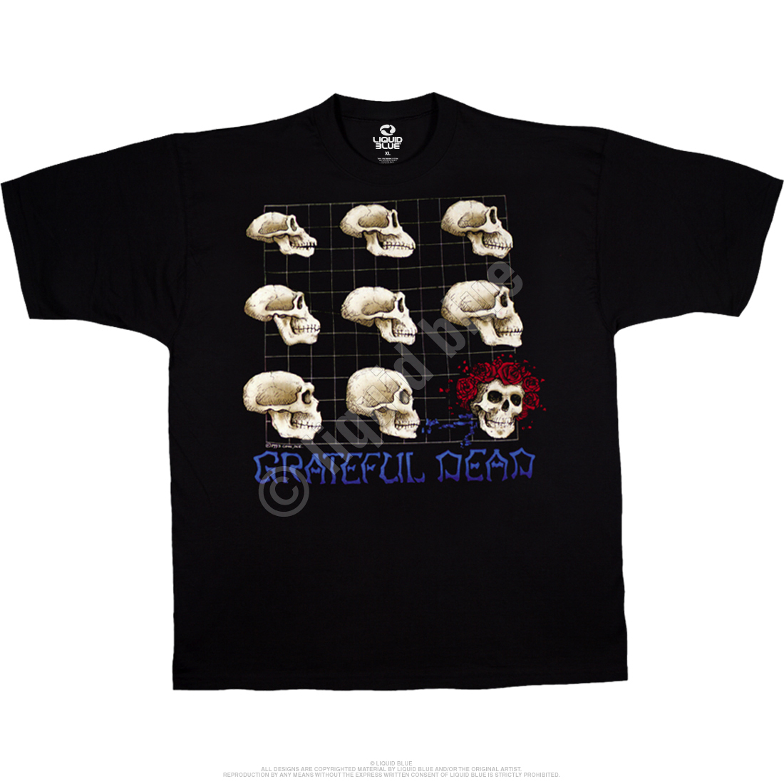 County Fade Grateful Dead Vintage 1982 Egypt Skull T Shirt By HotVero
