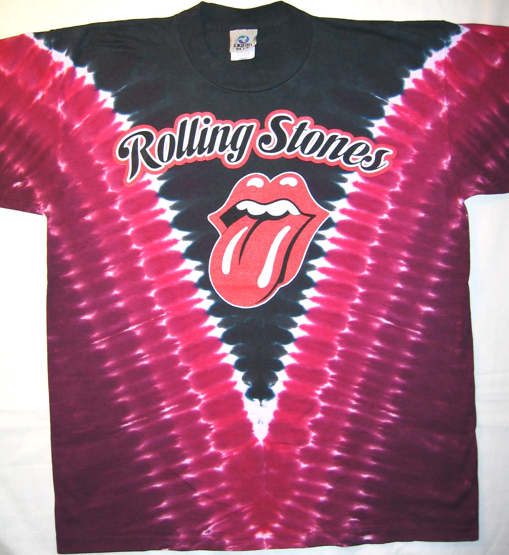 red rolling stones shirt