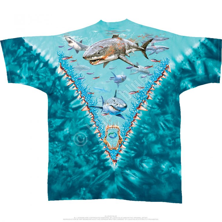 shark tie dye shirt