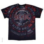 AC DC Songs Black T Shirt
