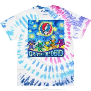 Grateful Dead Starry Bears Tie Dye T Shirt